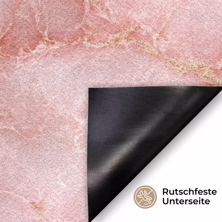 Roze - Kwarts - Goud - Marmer Deurmat klein 898 -antislip_DE