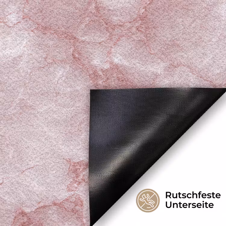 Roze - Kwartsmarmer - Aders Deurmat klein 898 -antislip_DE