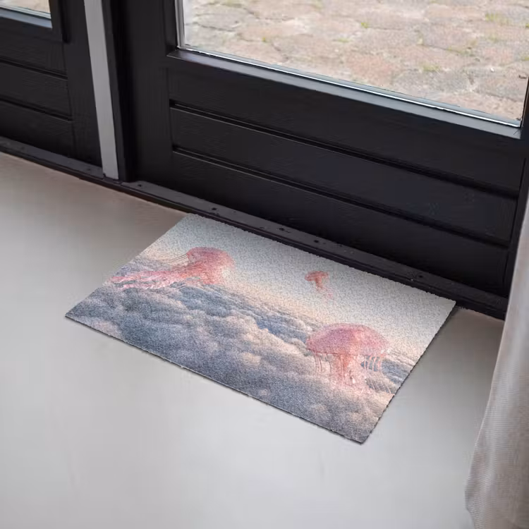 Fußmatte - Rosa Tier – Wolken - Roze dier - Wolken Deurmat klein