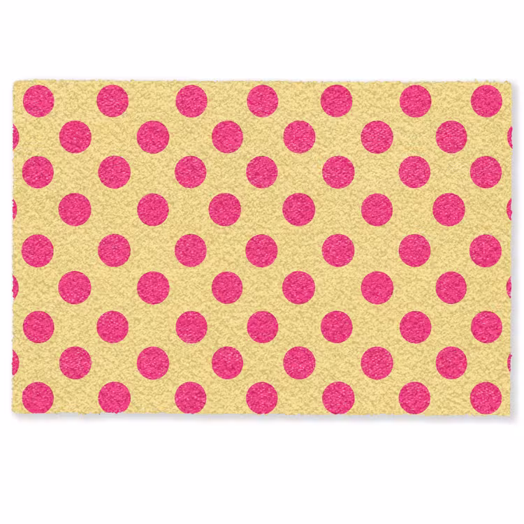 Roze - Stippen - Geel Deurmat klein 898 -zkaufland3d