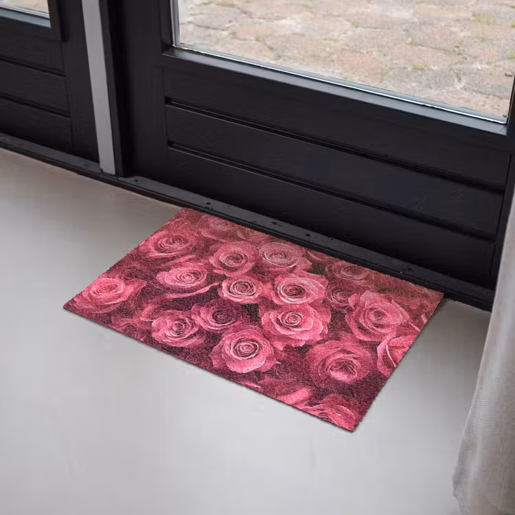 Rozen - Pink - Bloem Deurmat klein -sfeer2