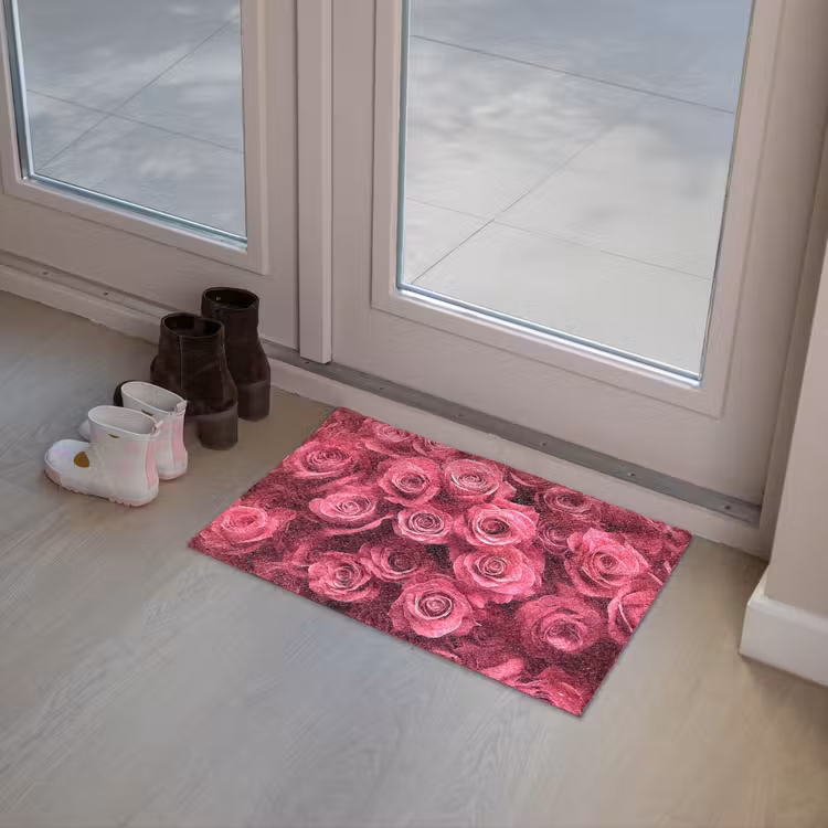 Rozen - Pink - Bloem Deurmat klein -sfeer3