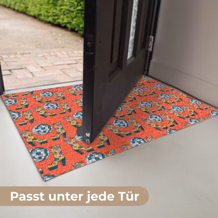Rood - Disco - Patroon Deurmat klein 898 -USP_DE
