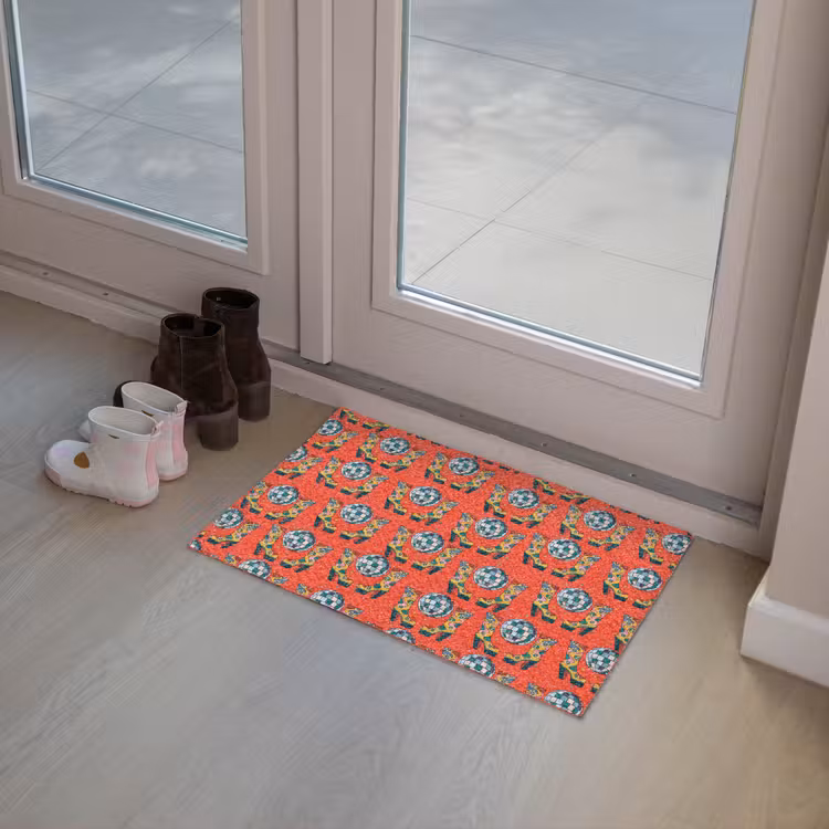 Rood - Disco - Patroon Deurmat klein 898 -sfeer3