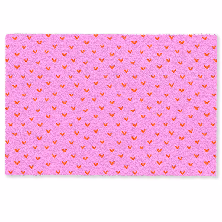 Rood - Hartjes - Roze - Patroon Deurmat klein 898 -zkaufland3d