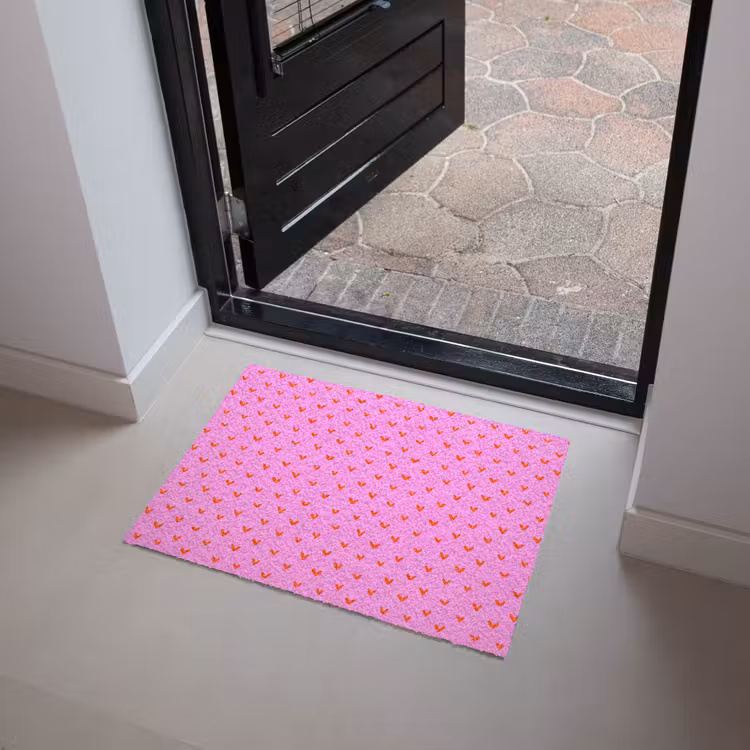 Rood - Hartjes - Roze - Patroon Deurmat klein 898 -sfeer5