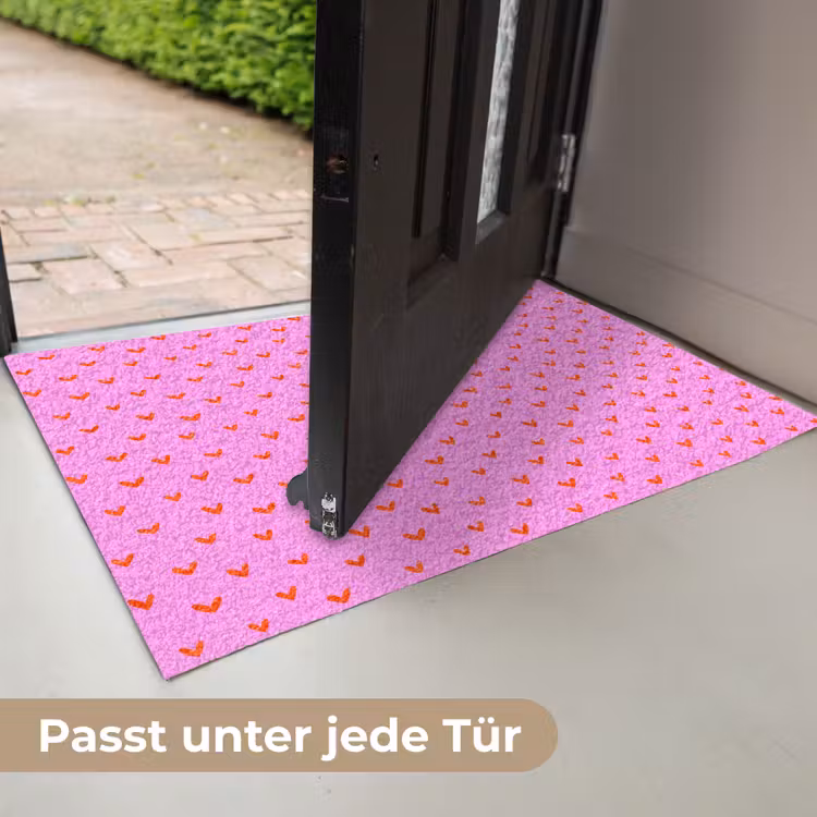 Rood - Hartjes - Roze - Patroon Deurmat klein 898 -USP_DE