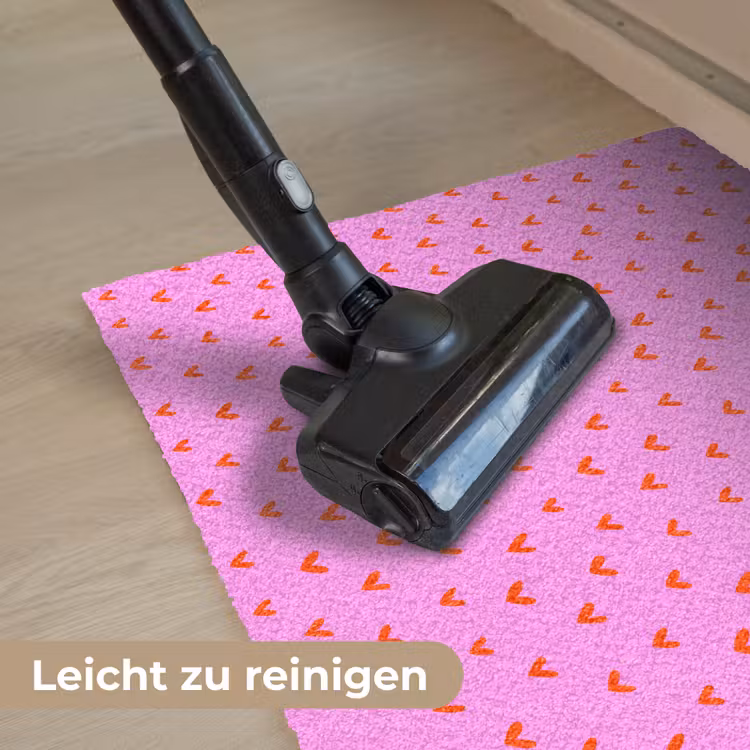 Rood - Hartjes - Roze - Patroon Deurmat klein 898 -reinigen_DE