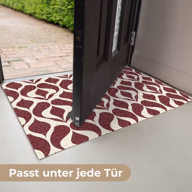 Rood - Druppelpatroon - Grafisch Deurmat klein 898 -USP_DE