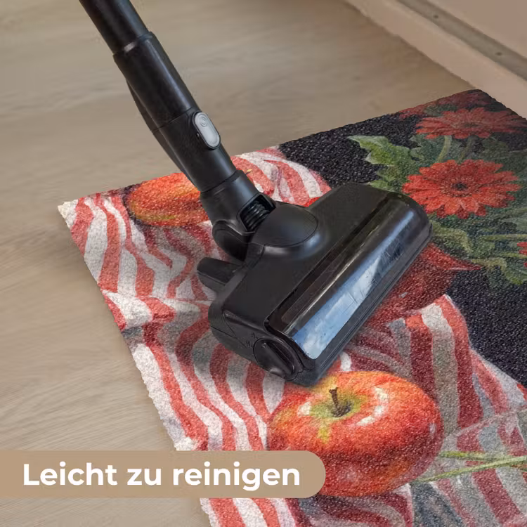 Fußmatte - Rote Blumen – Vase - Rode bloemen - Vaas Deurmat klein