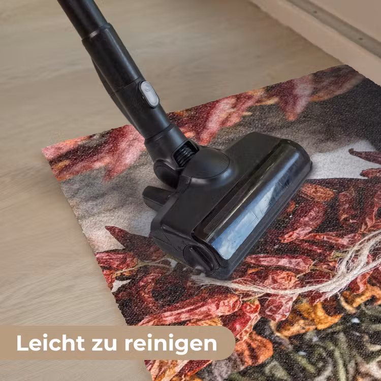 Fußmatte - Rote Chilischoten – Essen - Rode pepers - Eten Deurmat klein