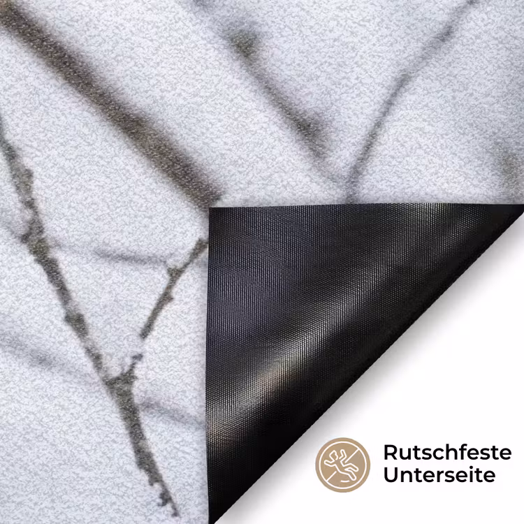 Roodborstje - Tak - Sneeuw - Winter - Levendig Deurmat klein -antislip_DE