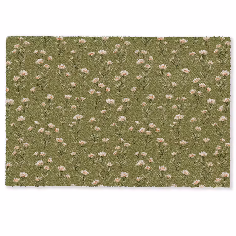 Landelijk - Bloemen - Groen Deurmat klein 898 -zkaufland3d