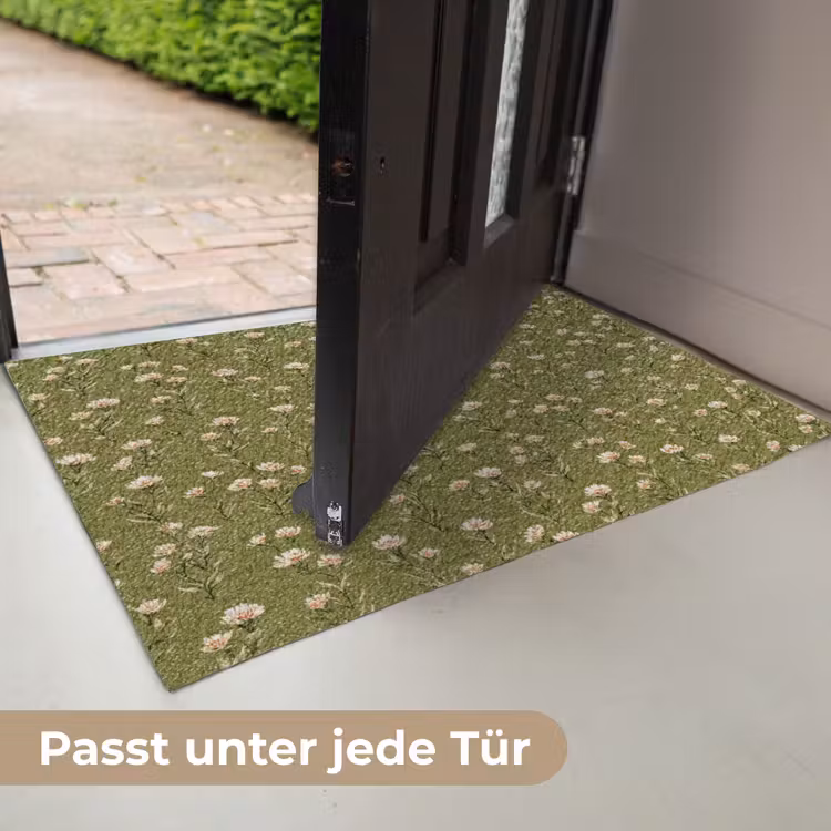 Landelijk - Bloemen - Groen Deurmat klein 898 -USP_DE