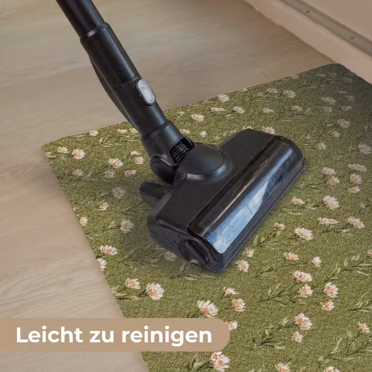 Landelijk - Bloemen - Groen Deurmat klein 898 -reinigen_DE