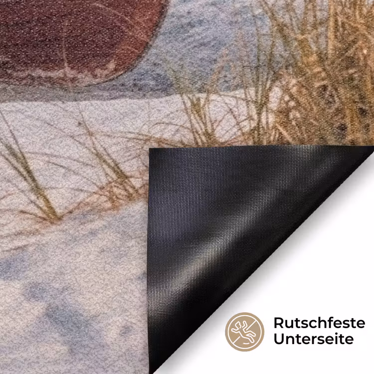 Rustiek - Roeiboot - Zandstrand Deurmat klein -antislip_DE