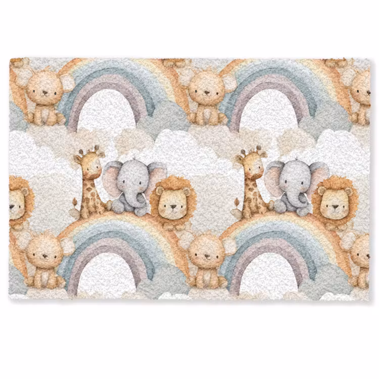Safari - Regenboog - Kleurrijk Deurmat klein 898 -zkaufland3d