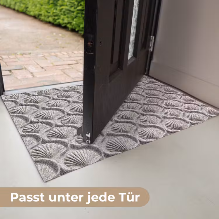 Zand - Schelpenvorm - Grijs Deurmat klein 898 -USP_DE