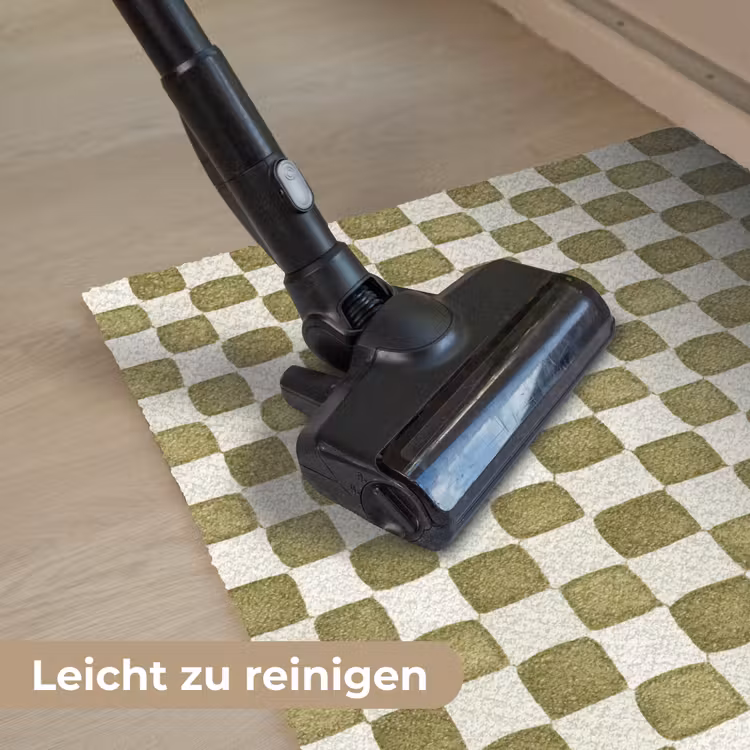 Schaak - Patroon - Groen Deurmat klein 898 -reinigen_DE
