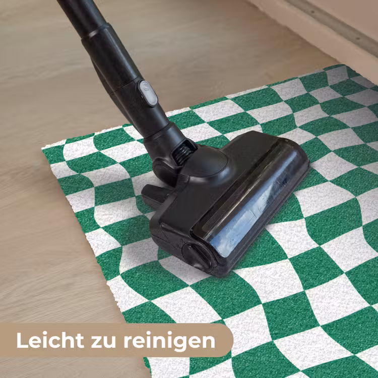 Schaakbord - Golvend - Groen Deurmat klein 898 -reinigen_DE