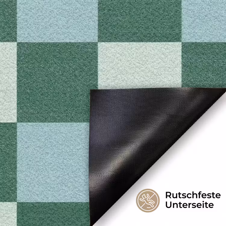 Schaakbord - Klassiek - Groen Deurmat klein 898 -antislip_DE