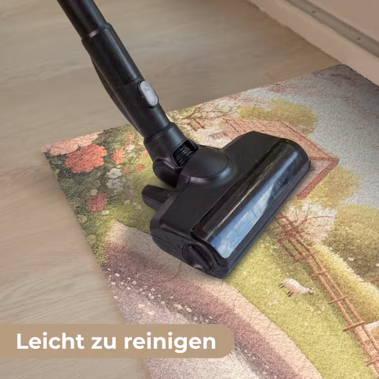 Schapen - Huisje - Platteland Deurmat klein -reinigen_DE