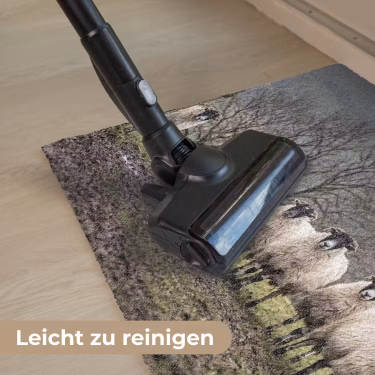 Schapen - Rij - Weide - Dieren - Platteland Deurmat klein -reinigen_DE