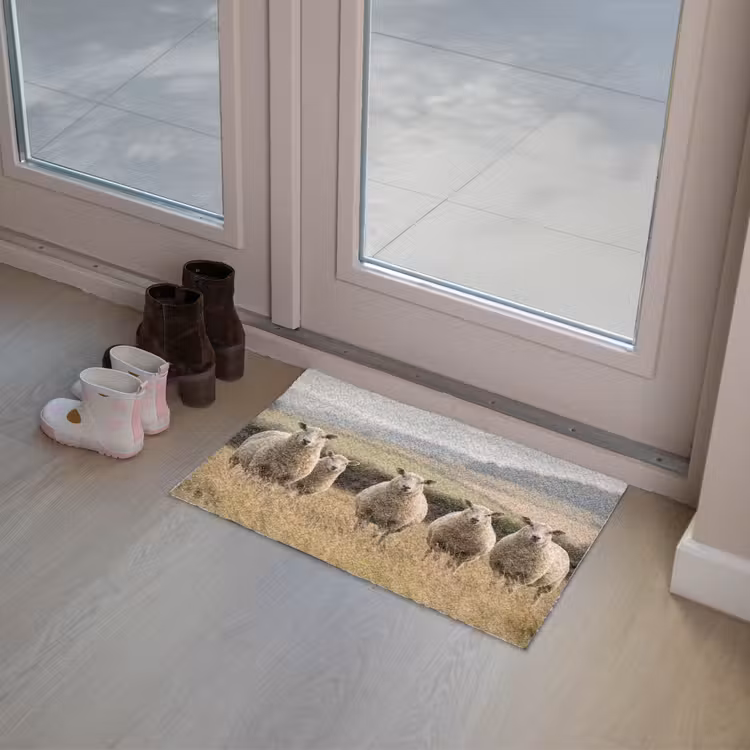 Schapen - Weidenlandschap - Heuvels Deurmat klein -sfeer3
