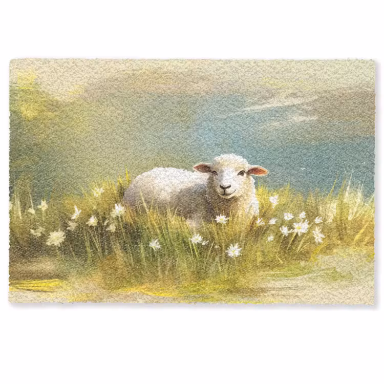 Schaap - Weide - Groen Deurmat klein -zkaufland3d