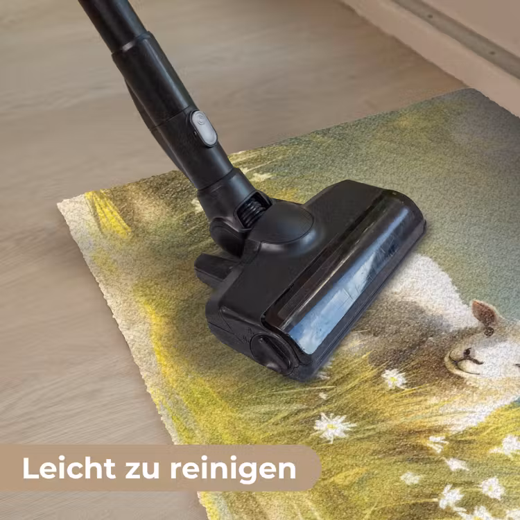 Schaap - Weide - Groen Deurmat klein -reinigen_DE