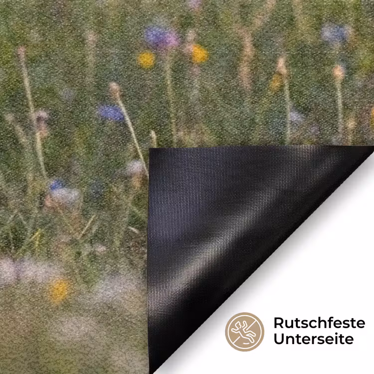 Ooienvaar - Bloemen - Weide - Kleurrijk Deurmat klein -antislip_DE