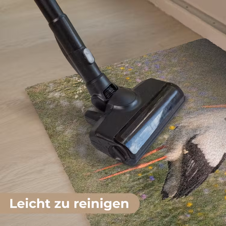 Ooienvaar - Bloemen - Weide - Kleurrijk Deurmat klein -reinigen_DE