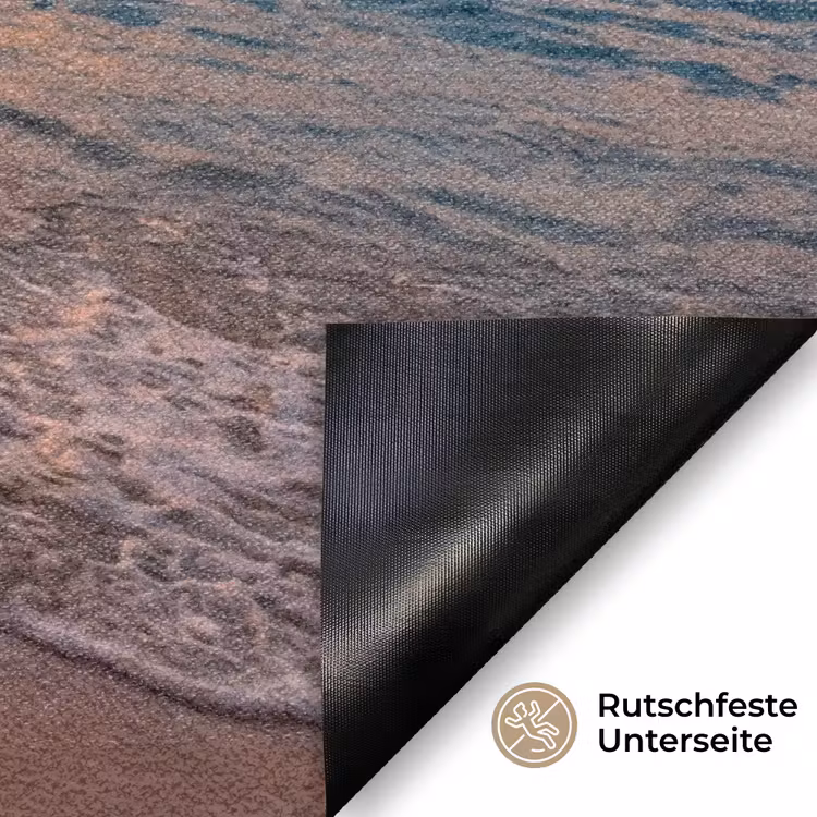 Schommel - Strand - Zonsondergang - Natuur - Oranje Deurmat klein -antislip_DE