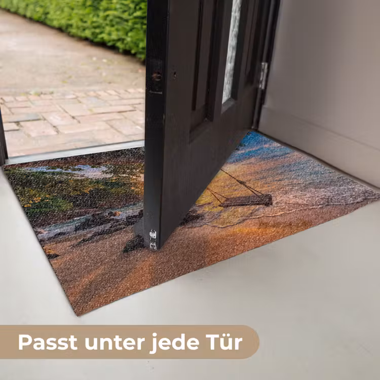 Schommel - Strand - Zonsondergang - Natuur - Oranje Deurmat klein -USP_DE