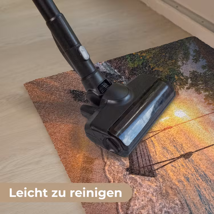 Schommel - Strand - Zonsondergang - Natuur - Oranje Deurmat klein -reinigen_DE