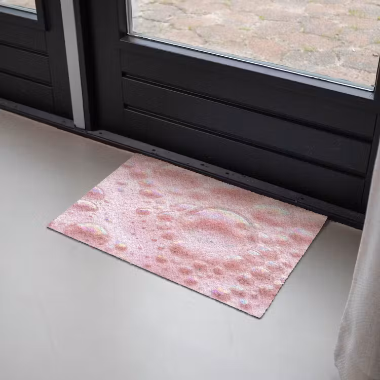 Schuim - Structuur - Roze Deurmat klein -sfeer2