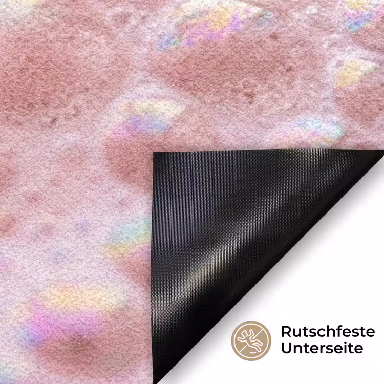 Schuim - Structuur - Roze Deurmat klein -antislip_DE