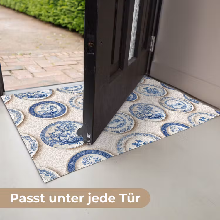 Borden - Bomen - Planten - Blauw Deurmat klein 898 -USP_DE