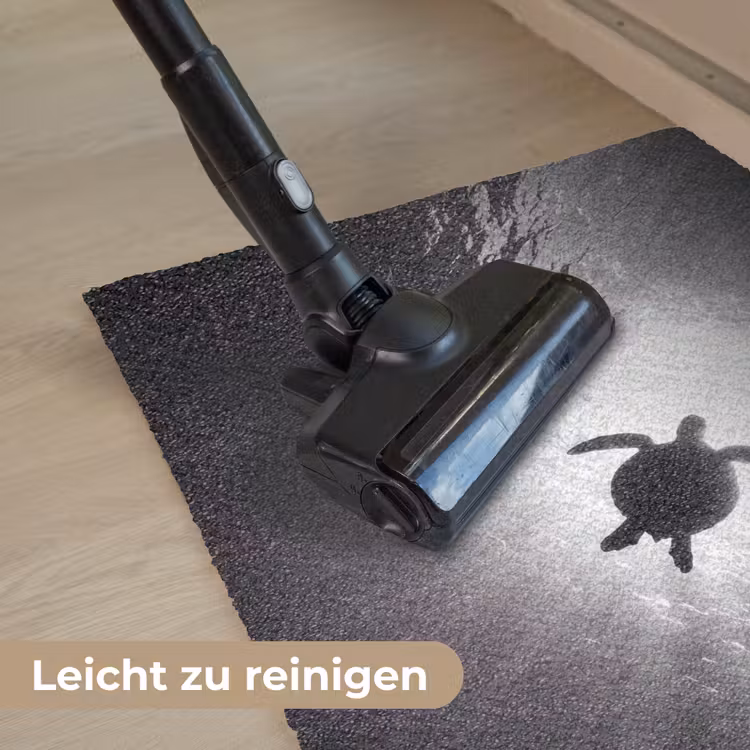 Schildpad - Onderwater - Lichtstralen - Oceaan - Zwart-wit Deurmat klein -reinigen_DE
