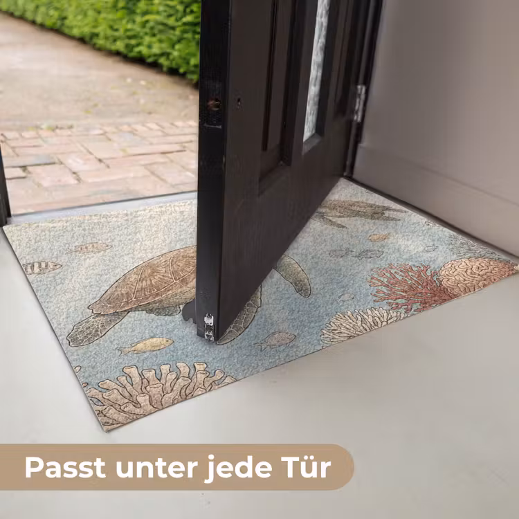 Schildpad - Onderwater - Natuur - Illustratie Deurmat klein -USP_DE