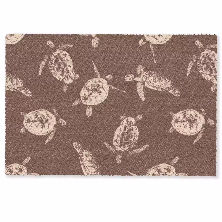 Schildpadden - Patroon - Bruin - Beige Deurmat klein -zkaufland3d