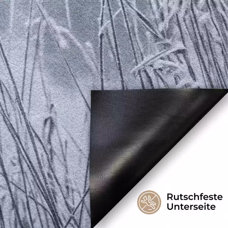 Riet - Bevroren - Winter - Natuur Deurmat klein -antislip_DE