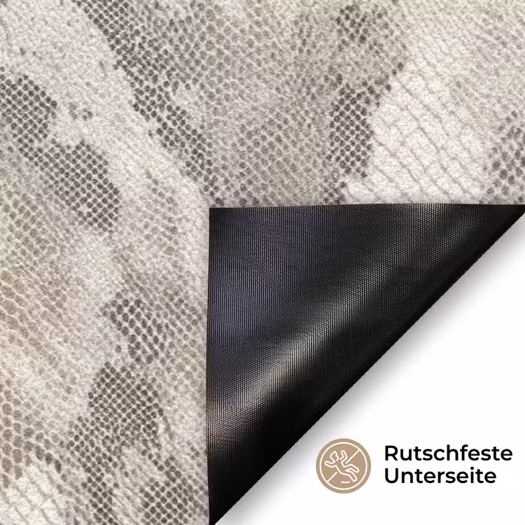 Slang - Patroon - Taupe Deurmat klein 898 -antislip_DE