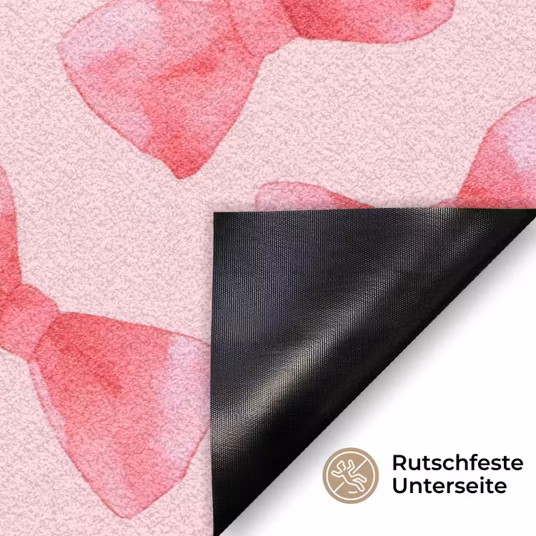 Strikken - Aquarel - Roze Deurmat klein 898 -antislip_DE