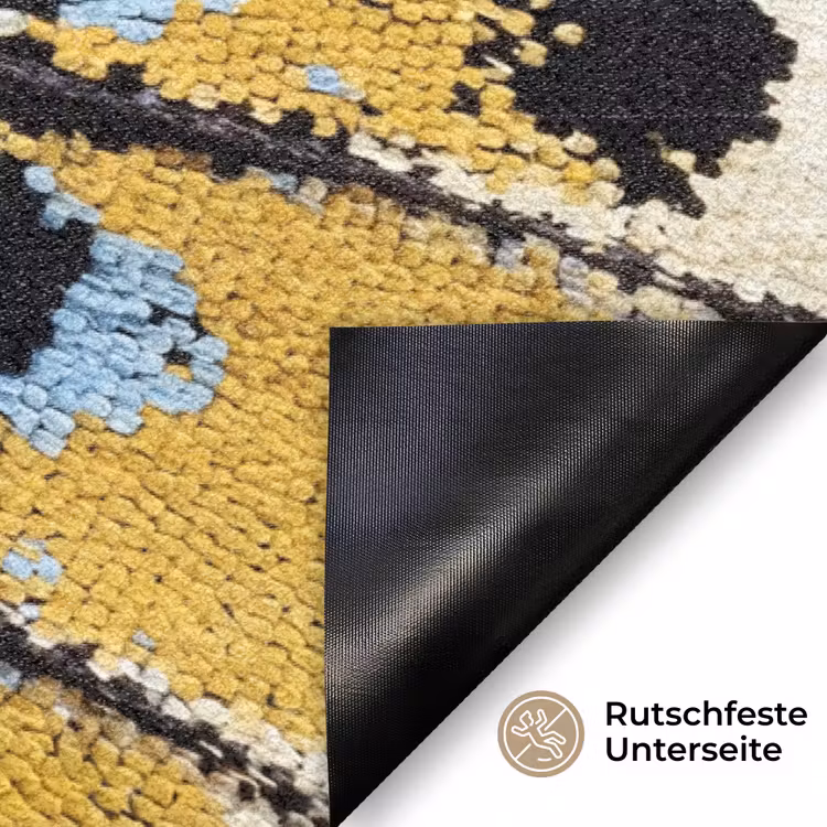 Vlinder - Vleugel - Geel Deurmat klein -antislip_DE