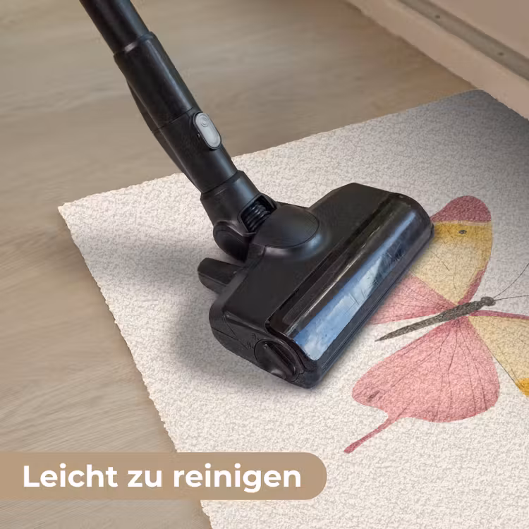 Vlinder - Illustratie - Roze Deurmat klein -reinigen_DE