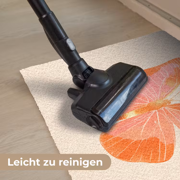 Vlinder - Minimalistisch - Roze Deurmat klein -reinigen_DE