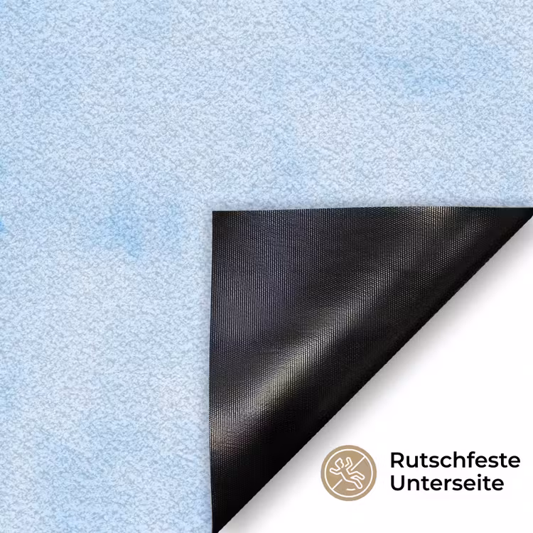 Vlinders - Sierlijk - Blauw Deurmat klein -antislip_DE