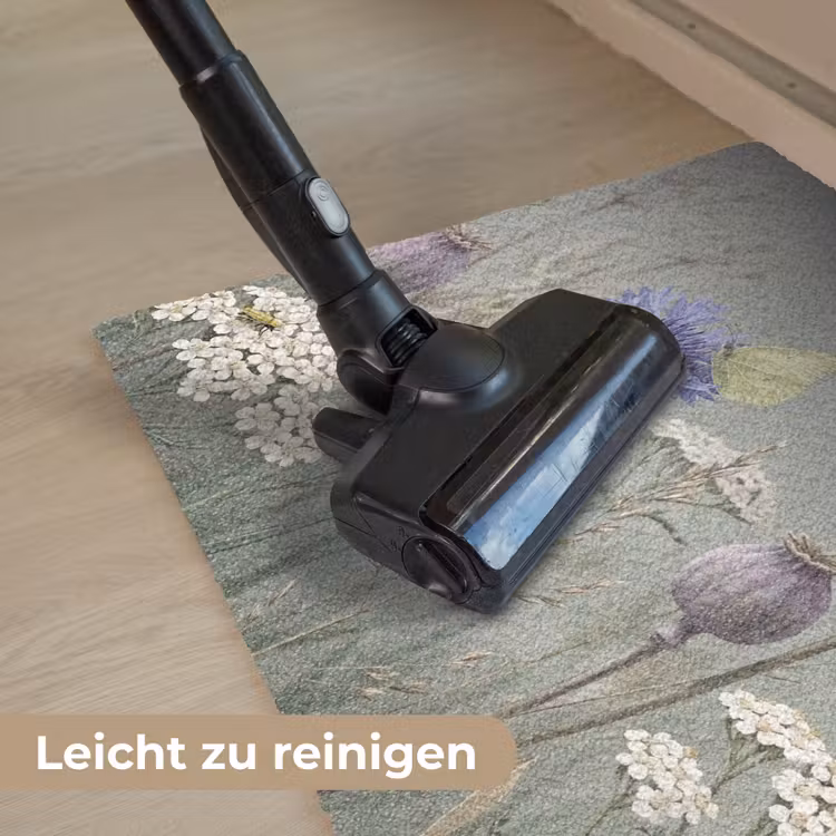 Vlinders - Wildbloemen - Illustratie - Kleurrijk Deurmat klein -reinigen_DE