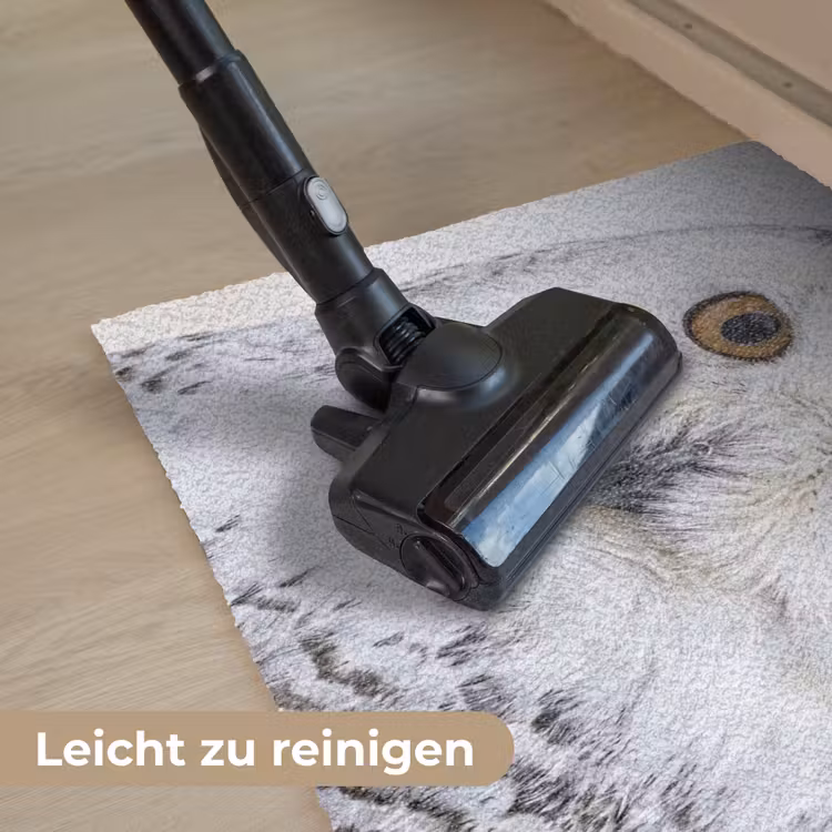 Sneeuwuil - Oog - Wildlife - Wit Deurmat klein -reinigen_DE